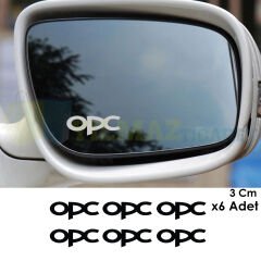 Opel Opc Logo Kapı Kolu Ayna Jant Oto Sticker Yapıştırma Etiket