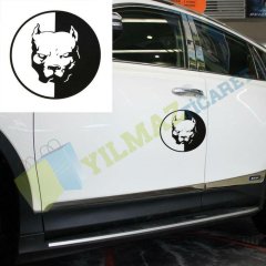 Pitbull Kafa Köpek Oto Sticker Araba Yapıştırma Etiket