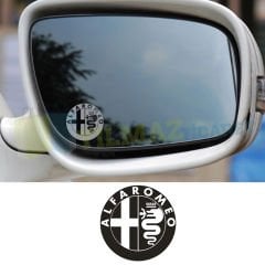 Alfa Romeo Logo Yan Ayna Jant Oto Sticker Yapıştırma Etiket 6 Adet