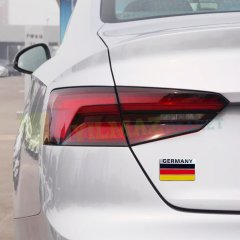 Almanya Bayrağı Logo Çamurluk Bagaj Yapıştırma Alüminyum Sticker