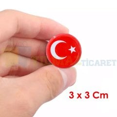 Türk Bayrağı Yan Çamurluk Bagaj Etiket Tampon Kaput Damla Etiket Oto Sticker Etiket 5 Adet
