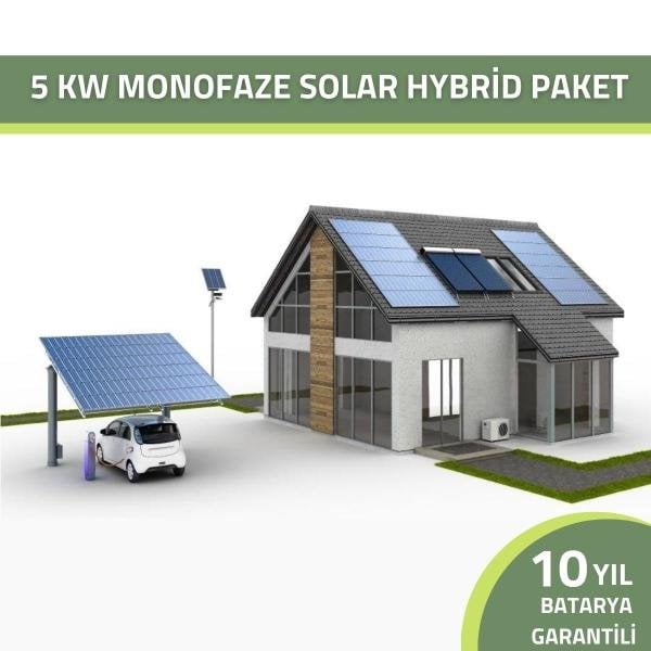 5 kW Monofaze Hybrid Solar Paket