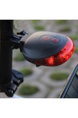 Bisiklet Arka Stop Lambası Lazer Şeritli Led Işık