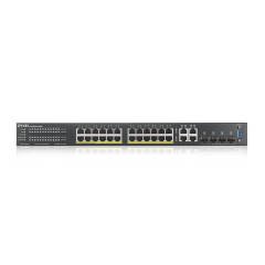 GS2220-28HP 24-port GbE L2 PoE Switch with GbE Uplink