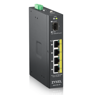 RGS100-5P 5-portlu GbE Yönetilemez PoE Switch