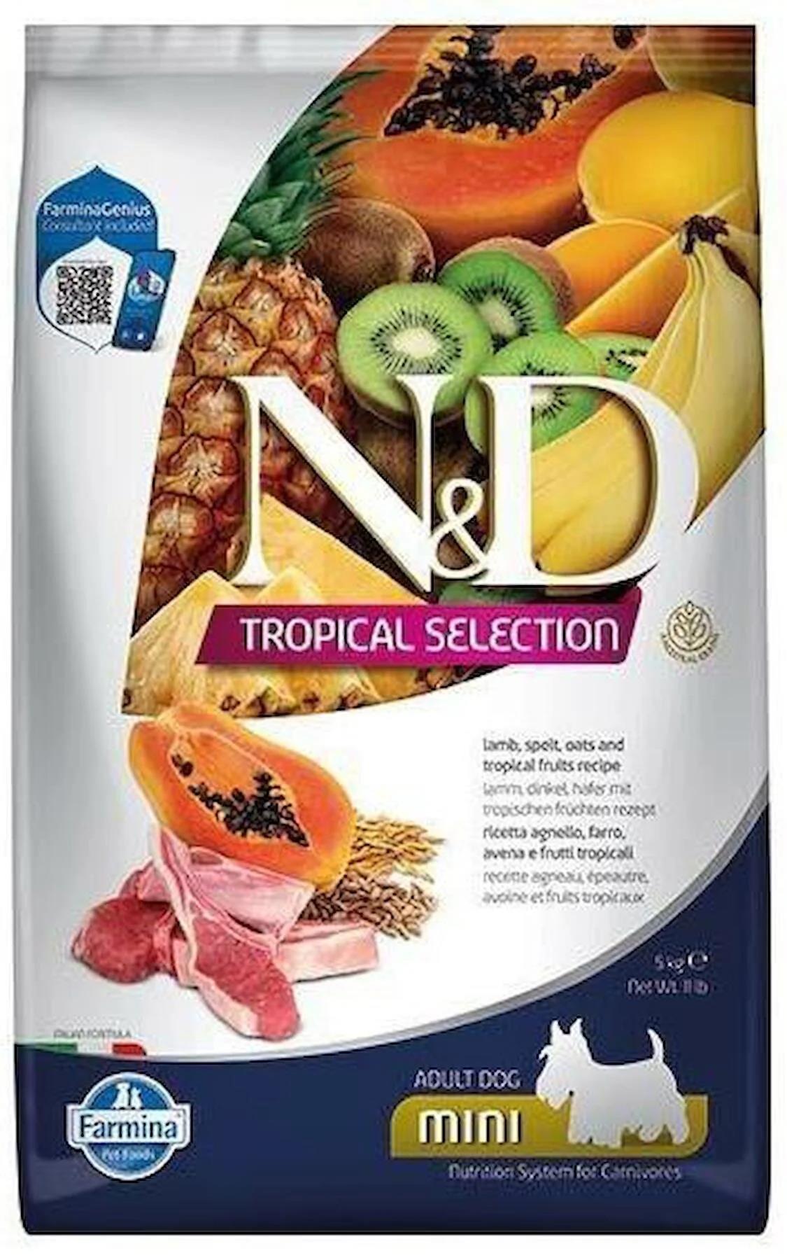 N&D Tropical Selection Kuzu Etli Küçük Irk Yetişkin Köpek Maması 5 KG