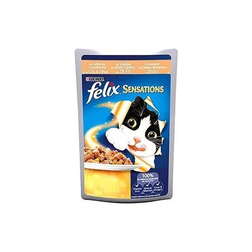 Felix Sensation Somon & Karidesli Kedi Yaş Mama 85 gr