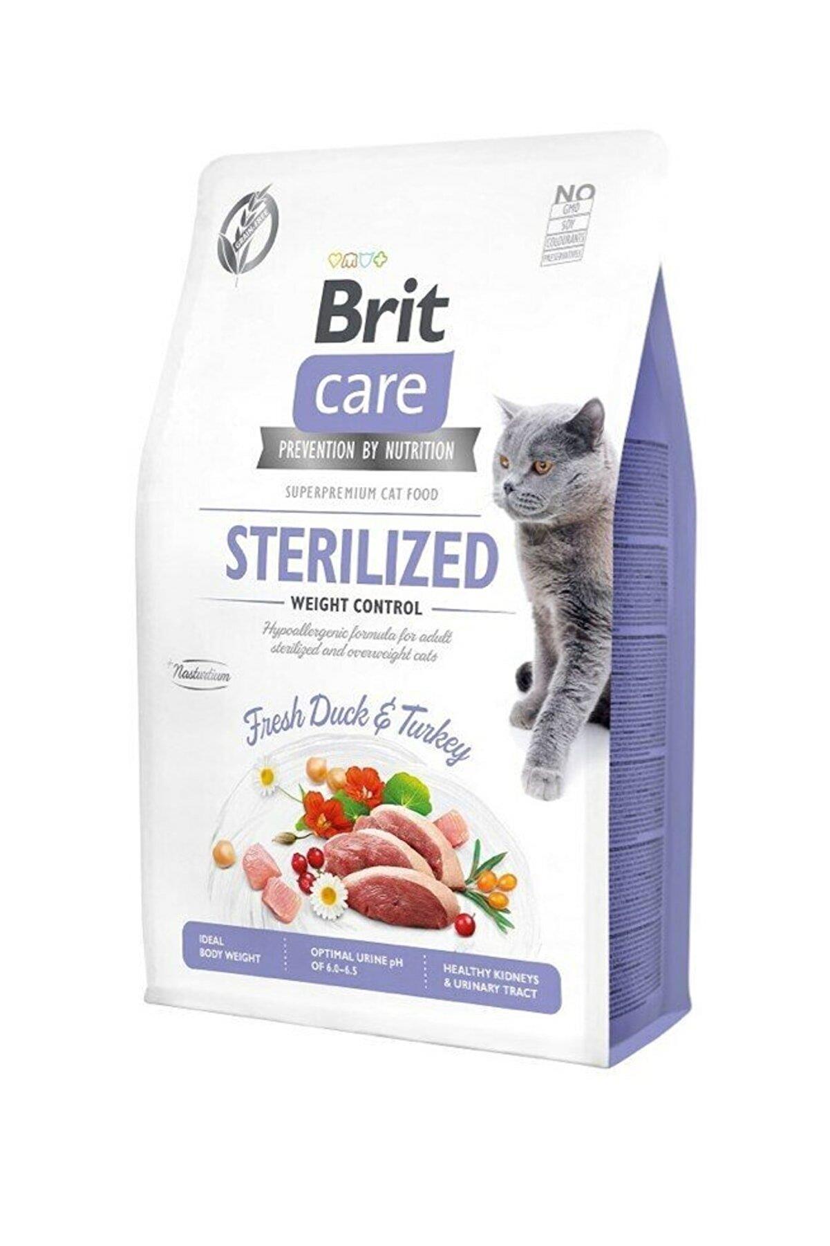 Brit Care Hypo-Allergenic Kilo Kontrolü için Ördekli Tahılsız Kısırlaştırılmış Kedi Maması 7kg