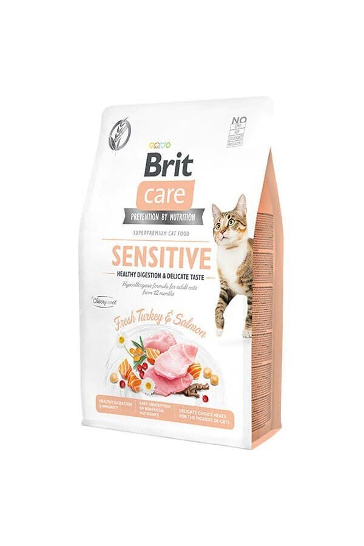 Brit Care Sensitive Hypo-Allergenic Sindirim Sistemi Destekleyici Tahılsız Yetişkin Kedi Maması 7kg