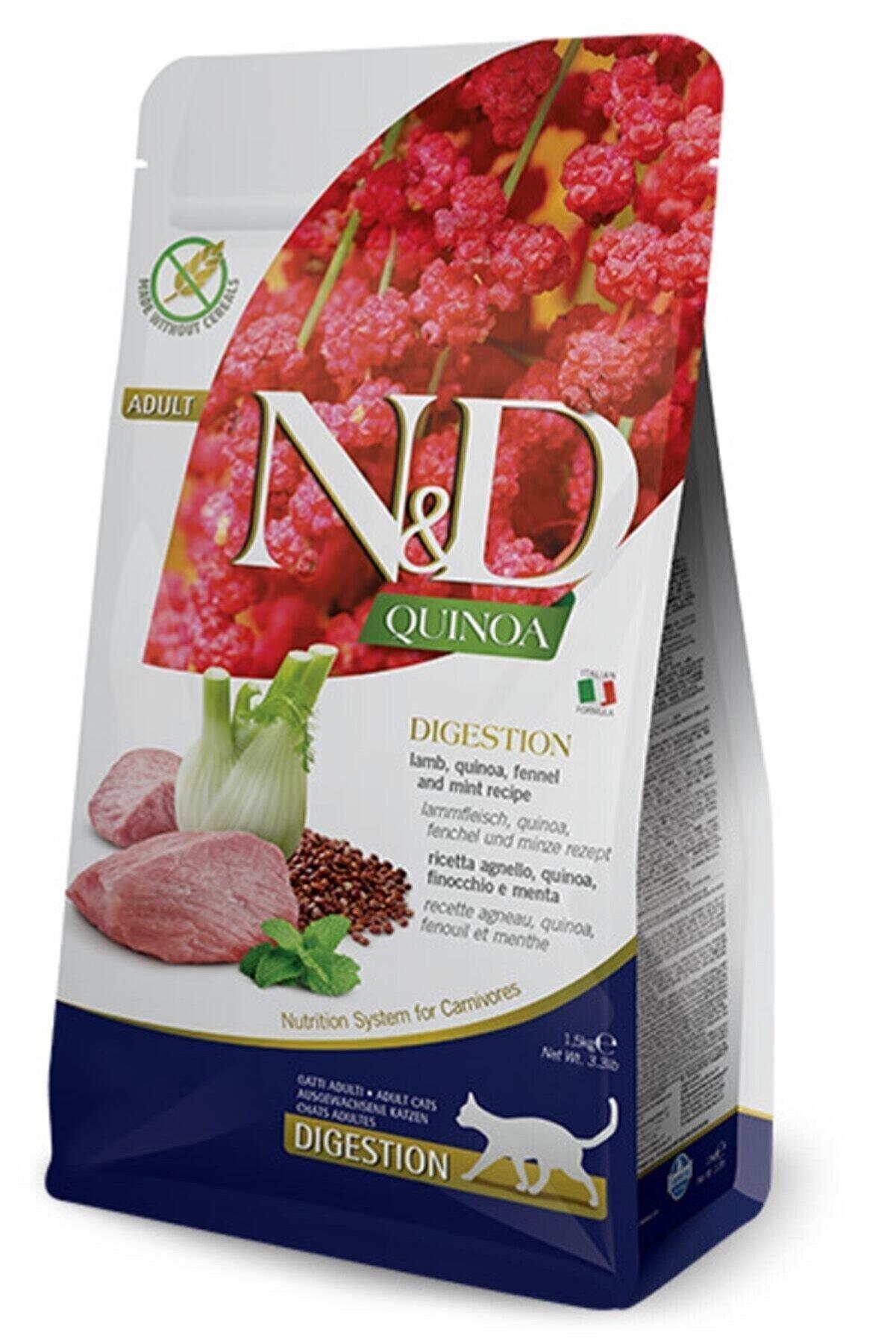 N&D QUINOA DİGESTİON KUZU ETLİ YETİŞKİN KEDİ MAMASI 1.5KG