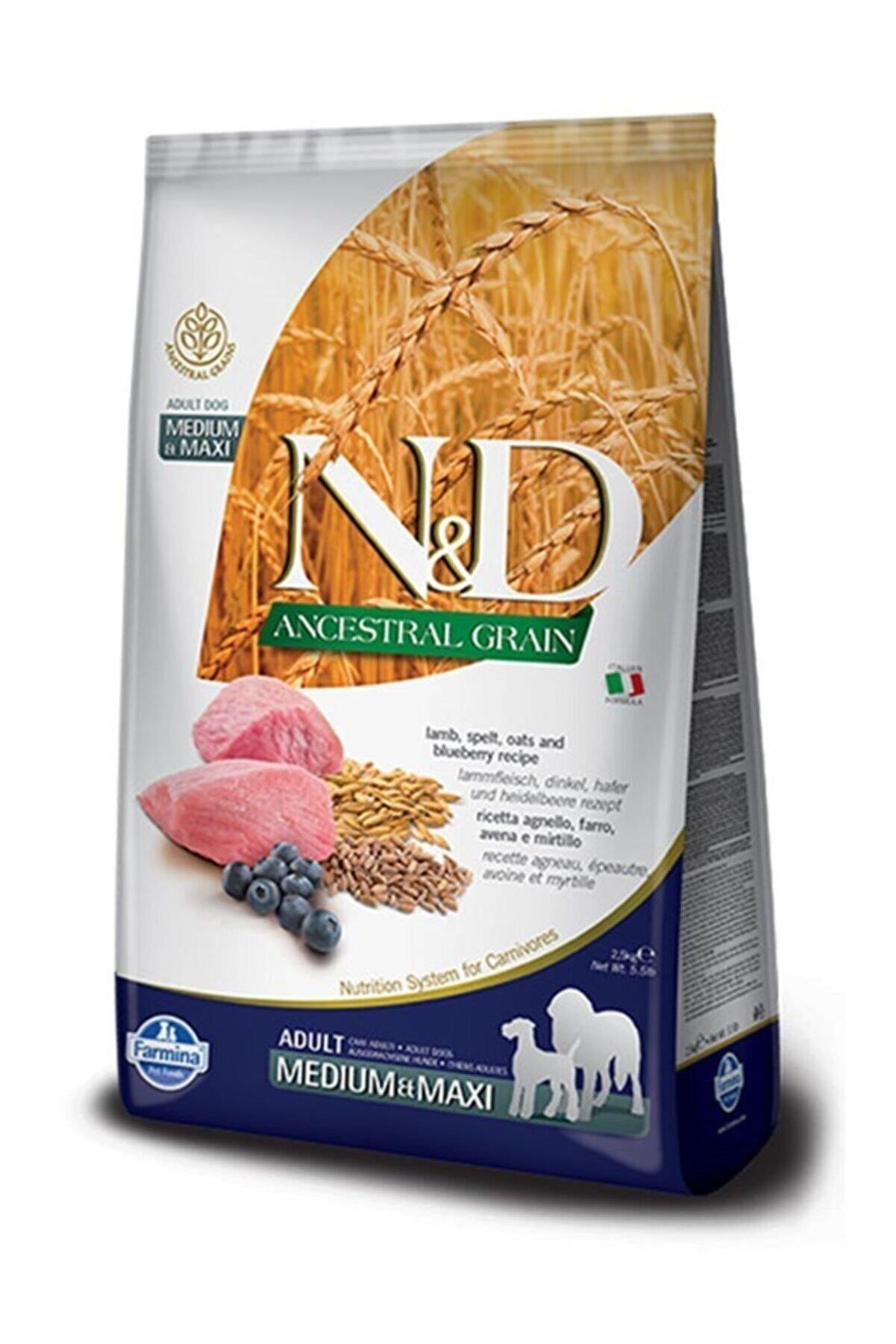 N&D Düşük Tahıllı Kuzu Etli ve Yaban Mersinli Orta/Büyük Irk 12 kg Yetişkin Köpek Maması