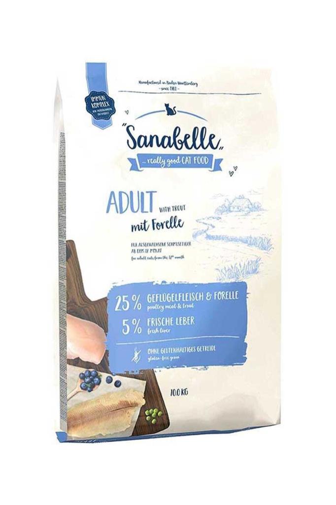 Sanabelle Adult Gulutensiz Alabalıklı Kedi Maması 10kg