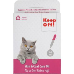 KEEP OFF KEDİ DİŞ PARAZİT DERİ TÜY BAKİM DAMLASİ 5X1 ML