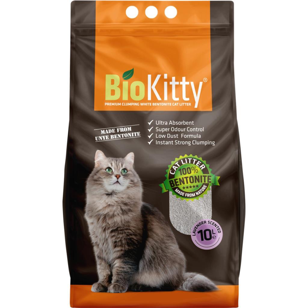 BioKitty Lavanta Kokulu Ince Taneli Kedi Kumu 10 Lt