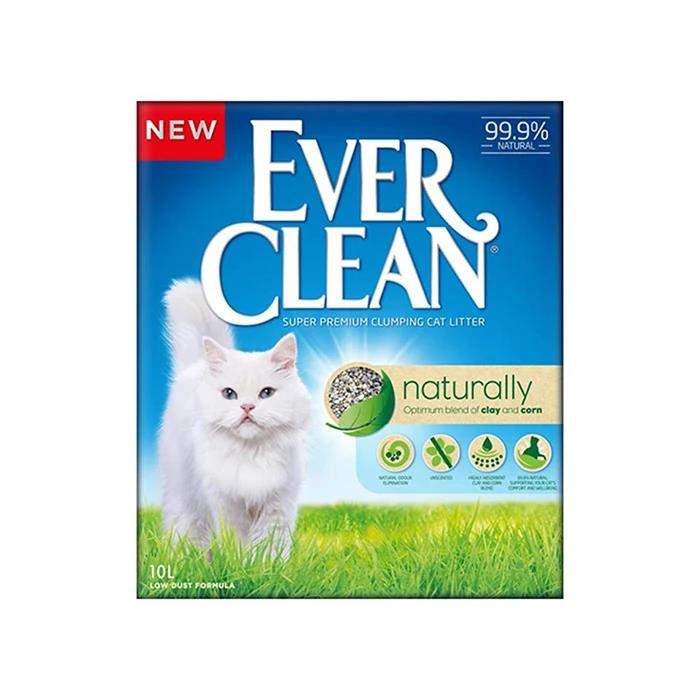 Ever Clean Naturally Doğal Parfümsüz Topaklanan Kedi Kumu 10Lt