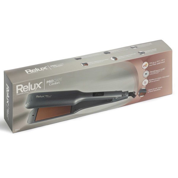 Relux RS6625 Procare Comfort 230°C Iyonik Geniş Plakalı Keratin Korumalı Saç Düzleştirici