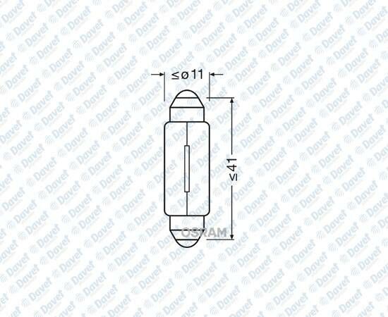 AMPUL 12V 10W SOFIT ####