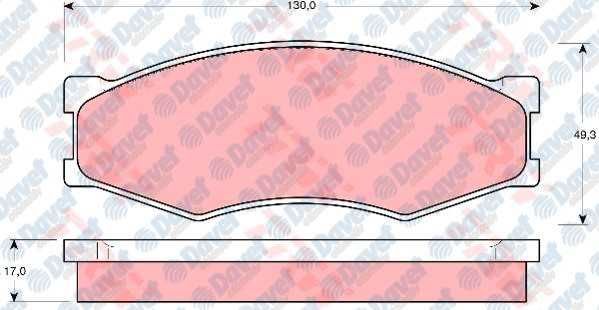 ON FREN BALATASI NISSAN VANETTA 86>95 INFINITI 90>93 FAIRLADY 84>90 300 ZX 84>90 BLUEBIRD 85>90 CEDRIC 87>97 LAUREL 85>90 PICK UP D21 85>97 D22 98>02 SERENA 93>01 TRADE 93>98