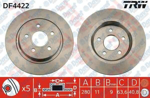 ARKA FREN DISKI AYNASI V50 2.0D 04.04 - 07.10; V50 1.6D DRIVE 11.04 - 07.10; V50 D2 DRIVE 08.11