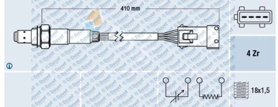 OKSIJEN SENSORU C2 C3 II C3 III C3 PLURIEL NEMO FIORINO BIPPER-206-207-1007-PARTNER II -BERLINGO II 03> TU3A/TU3AES 1.4 8V MANIFOLDA GELEN