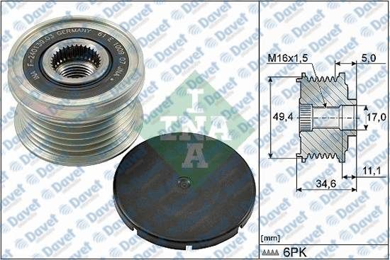 ALTERNATOR KASNAGI GOLF 06-14 GOPL 05-07 JETTA 06-08 PASSAT TOURAN ALTEA TOL