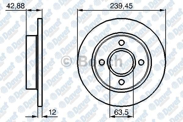 FREN DISKI ON FORD FIESTA 1.25I 16V 95- KA 1.3I 96- MAZDA 121 III 1996->