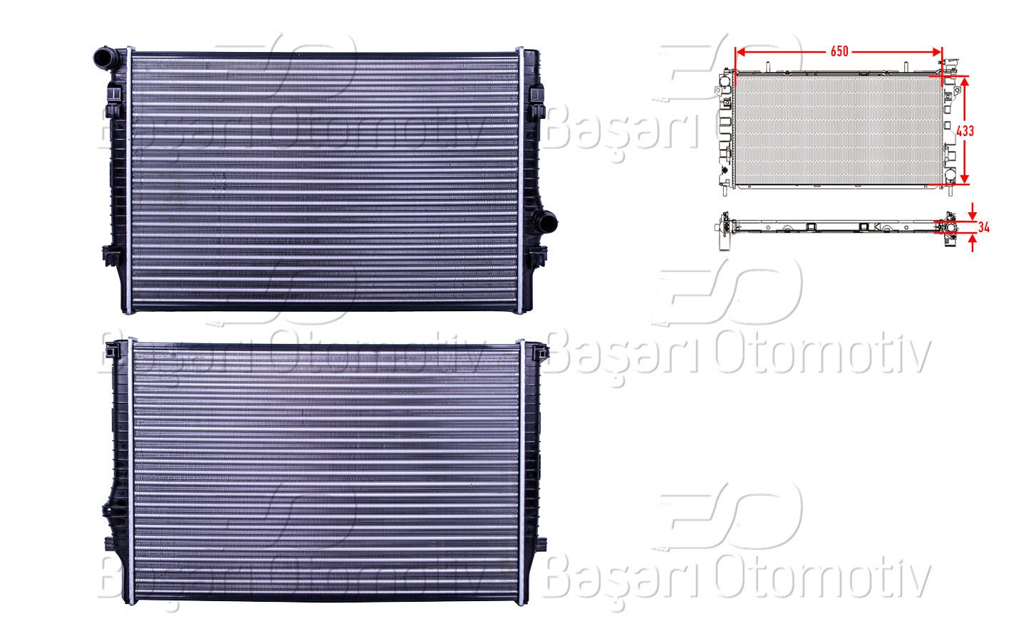 SU RADYATORU MEKANIK MT-AT 650X433 MM | VW GOLF7 PASSAT AUDI A3 TT SEAT LEON 1.8 TSI 2.0 1.8 TFSI 2.0 TFSI 2.0 GTI 2.0 CUPRA 13 > | AUTOLUX