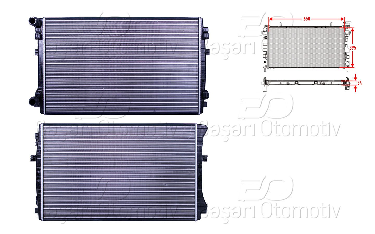 SU RADYATORU MEKANIK MT-AT 650X395 MM | VW GOLF7 TOURAN 1.4 TSI 1.6 TDI TIGUAN PASSAT GOLF7 SKODA OCTAVIA 3 A3 1.0 TFSI 1.2 TFSI 1.4 TFSI 2.0 TDI 12 > | AUTOLUX
