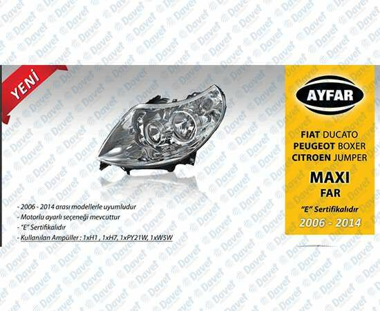 FAR SAG F.DUCATO MAXI P.BOXER C.JUMPER 06>14 MOTORLU