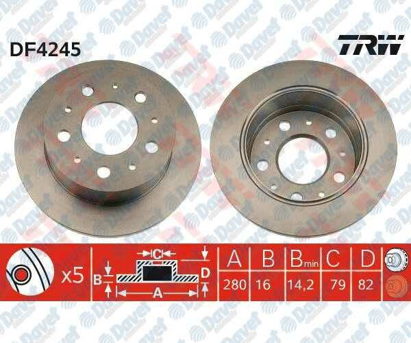 ARKA FREN DISKI AYNASI BOXER - JUMPER - DUCATO TUM MODELLER 18Q16 JANT 2.0 HDI-2.2 HDI-2.8HDI-2.8HDI 00-13 OLCU:CAP:280 KALINLIK:16