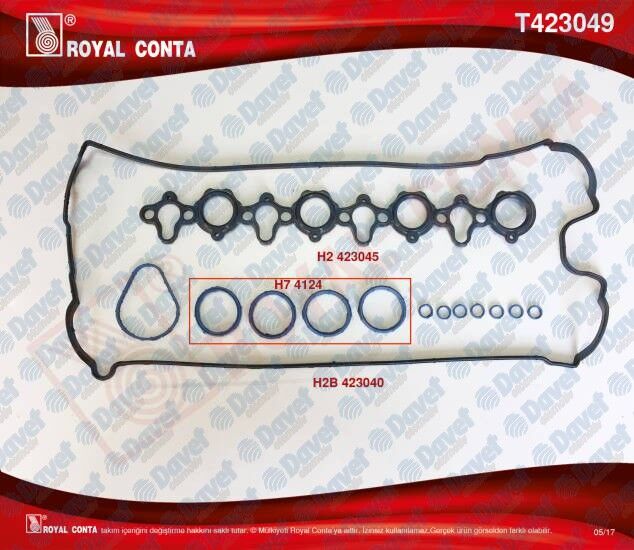 CONTA UST KAPAK LASTIK MASTER II-III 2.5DCI G9U