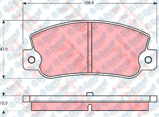 ARKA FREN BALATASI CROMA 1.6/2.0/2.0Ie/2.0Ie TURBO/1.9T/2.5D/2.5TD TEMPRA 2.0Ie