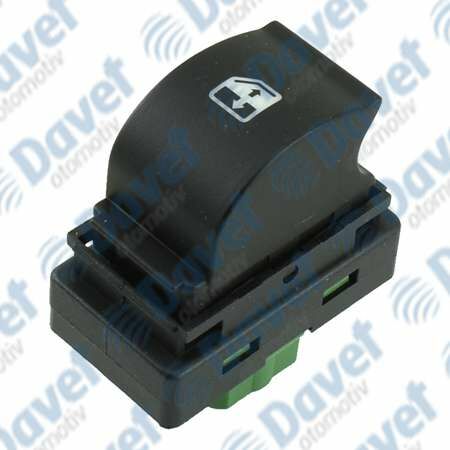 CAM ACMA KAPAMA ANAHTARI SAG TEKLI CERCEVESIZ DUCATO III - DOBLO III YESIL SOKET