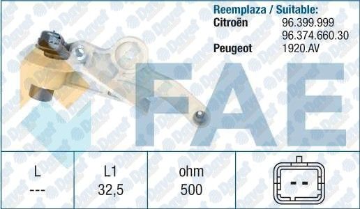 KRANK MILI SENSORU P106 YM-SAXO-P206-C3-P306-XSARA 1.4 8V-1.6 8V OTOMATIK SANZ. C3-C3 II-C4-P206-P307TU5JP41.6 16V 02-->P301-C ELYSEE EC5 AT8 OTOMATIK SANZ