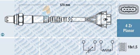OKSIJEN SENSORU 1.KONUM ASTRA J-INSIGNIA A-MOKKA-ZAFIRA C-CRUZE-AVEO T300 A16WER-B16XER-A18XER