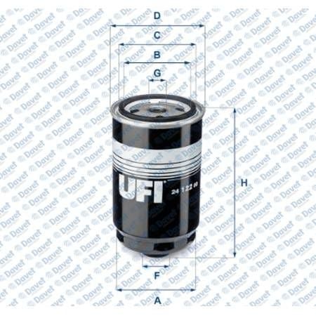 YAKIT FILTRESI HYUNDAI ACCENT BLUE 1.5L D4FB CRDI 10-17 / IX35 2.0L D4HA 10-15 / KIA CEED 1.6L D4FB 07-12 / CERATO 1.6L D4FB 06-09 / RIO 1.4L D4FC 10-17 / SPORTAGE 2.0L D4HA 10-15