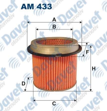 HAVA FILTRESI ELENTRA 91-95 - SONATA 92-98 - LANCER III-IV-V
