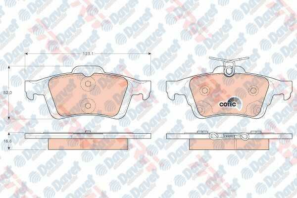 FREN BALATASI ARKA WVA 25212 C-MAX 07-10 C-MAX II 12-16 FOCUS II 04-12 FOCUS III 12-17 KUGA II 14-19 TOURNOE CONNECT 13>