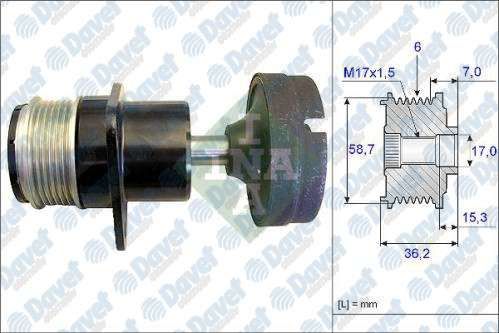 ALTERNATOR SAFT RULMAN FOCUS I 01-04 CMAX FOCUS II CONNECT 1.8TDCI