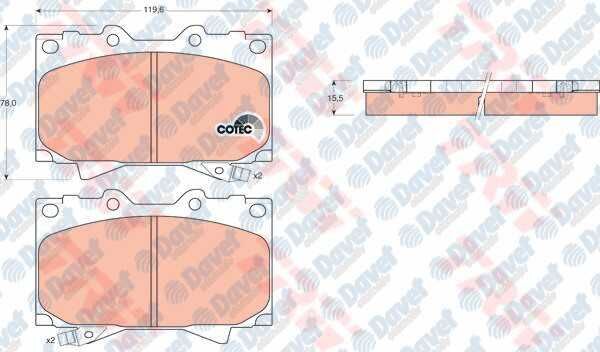 ON FREN BALATASI LANDCRUISER TD 4.2 4.7 98>08 LEXUS 01>08