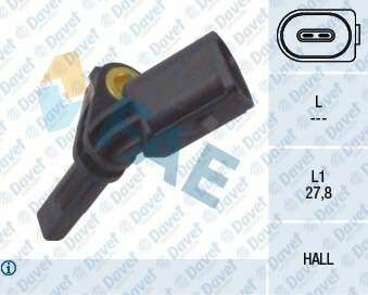 ABS SENSORU SAG AMAROK-CADDY3-GOLF5-6-PASSAT-JETTA-T5-A3-LEON 04->