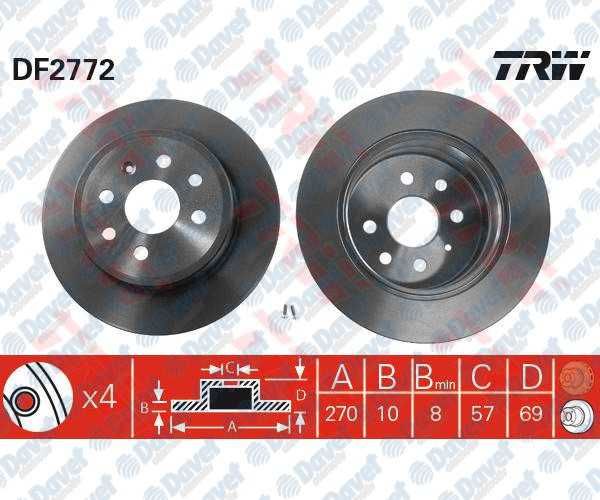 ARKA FREN DISKI AYNASI 4 BIJON VECTRA B 1.6I 16V-1.7 TD-1.8I 16V 95-
