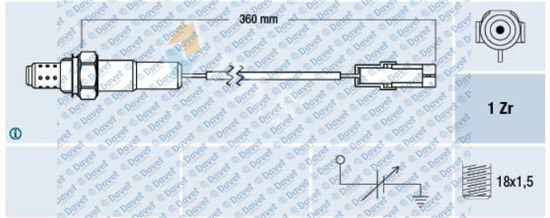OKSIJEN SENSORU KATALIZOR ASTRA F-ASTRA G-VECTRA A-VECTRA B-CORSA B-ACCENT 1.3-1.5 94-00/ELENTRA 1.5 96-00/SWIFT 1.0-1.3 90-05/VITARA 1.6 90-98