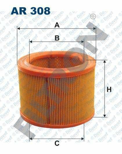 HAVA FILTRESI PARTNER-BERLINGO-P306-XSARA XUD9/DW8 - P205-P309 XUD7T KISA TIP