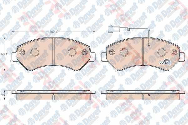 ON FREN BALATASI BOXER-JUMPER 2.2 HDI 06> 3.0 HDI 11> 169.1x69.1x19