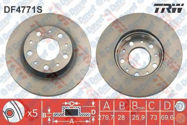 ON FREN DISKI AYNASI BOXER III - JUMPER III - DUCATO III 14Q15 JANT CAP: 280mm -KALINLIK: 28mm YUKSEKLIK : 69.6mm HAVA SOGUTMALI