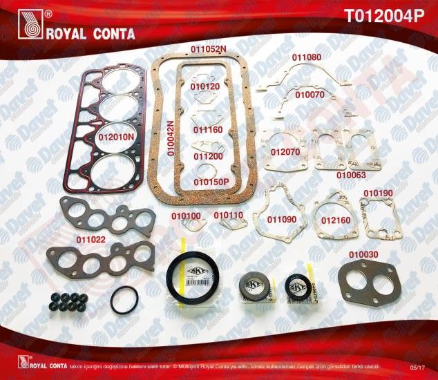MOTOR TAKIM CONTA FULL SKT KECELI RENIZ SUBAP LASTIKLI M131 DKS 1600