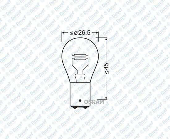 AMPUL 12V 21/4W STOP SASI DUY CAPRAZ TIRNAK 1016 ####