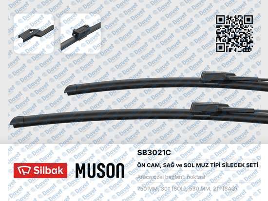SILECEK SUPURGESI TK 750/530MM MUZ TIPI TRANSIT YENI KASA 09/13->