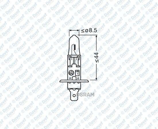 AMPUL 12V H1 55W FAR TEK FLAMANLI HALOJEN ####